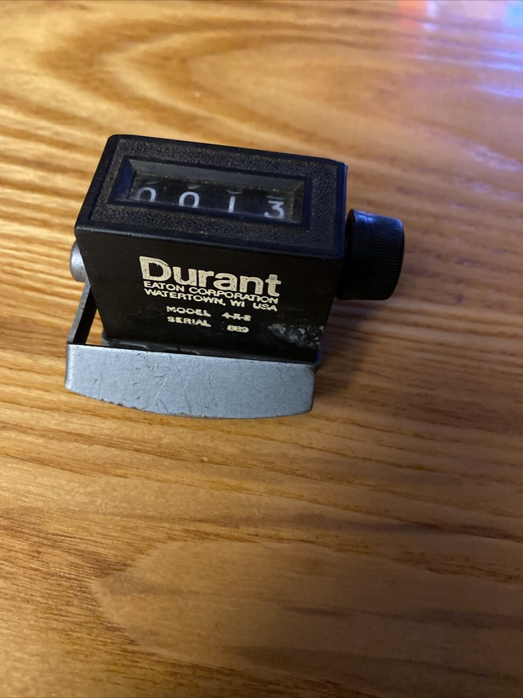 4-X-2 Eaton Durant Mechanical Counter Four Digit
