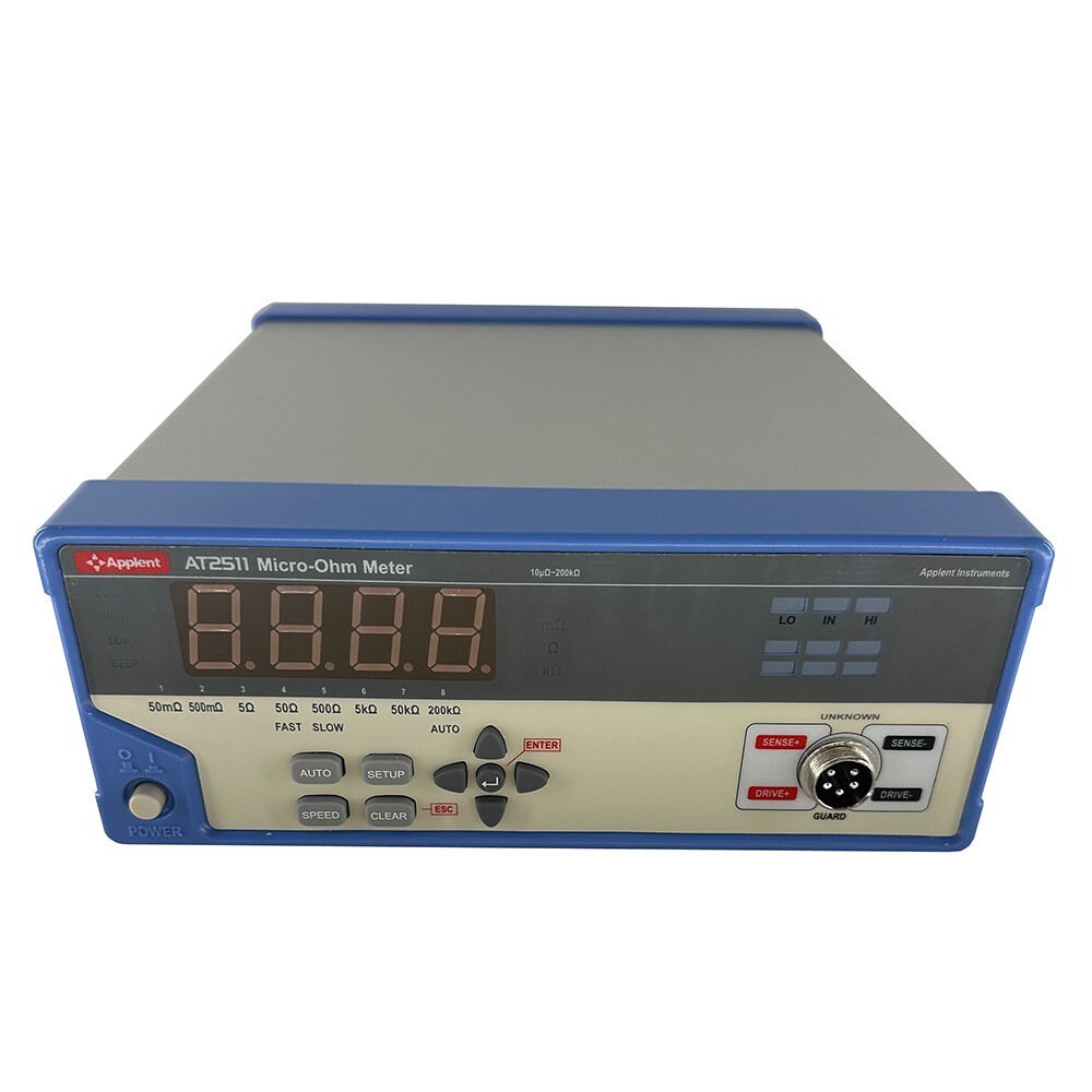 Digital Low Ohm Meter Mega Meter Display Resistance Meter Range 10μΩ～200kΩ