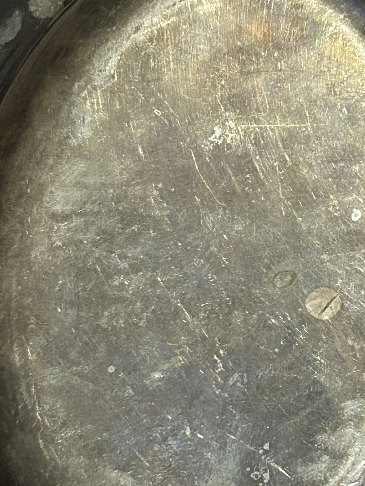 Vintage Gregorian Silver Tone Oval Bowl