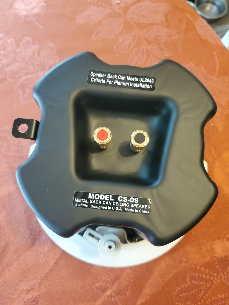 Metal Back Can Ceiling Speaker With Wire...NEW! Model CS-09