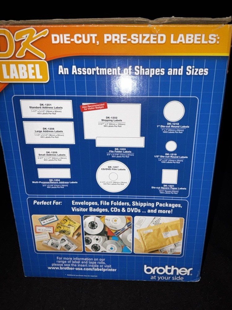 Brother QL-570 Thermal Label Printer USB High-Speed w Box Cables CD Instructions