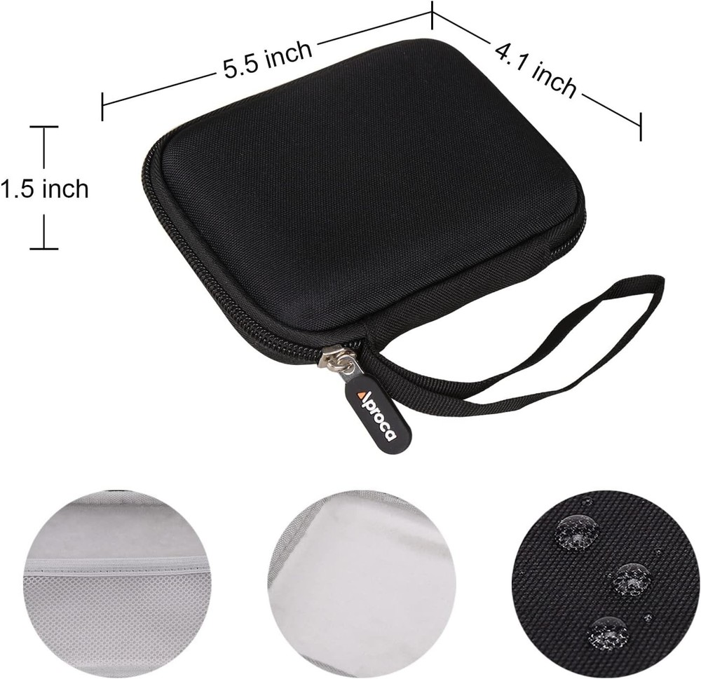 Hard Storage Case, for Reczone Password Safe Device (Black-New Version)