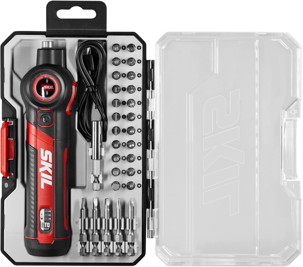 Twist 2.0 Rechargeable 4V Screwdriver with Pivoting Head, Torque Setting, USB...