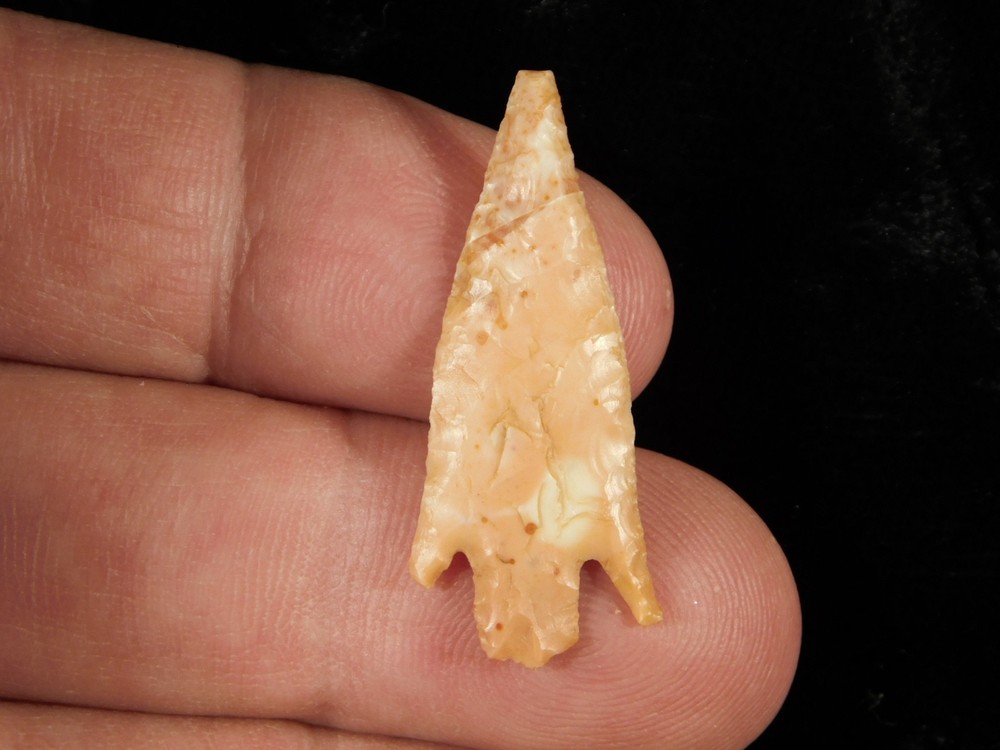 Ancient FLARED Barb BULLET Form Arrowhead or Flint Artifact Niger 7.54