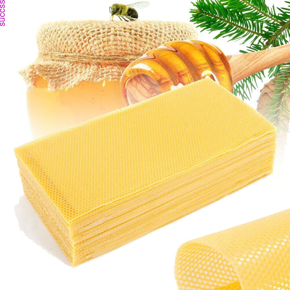 30 Honeycomb Sheets Bee Wax Foundation Beehive Frames for Beekeeping Brood Box