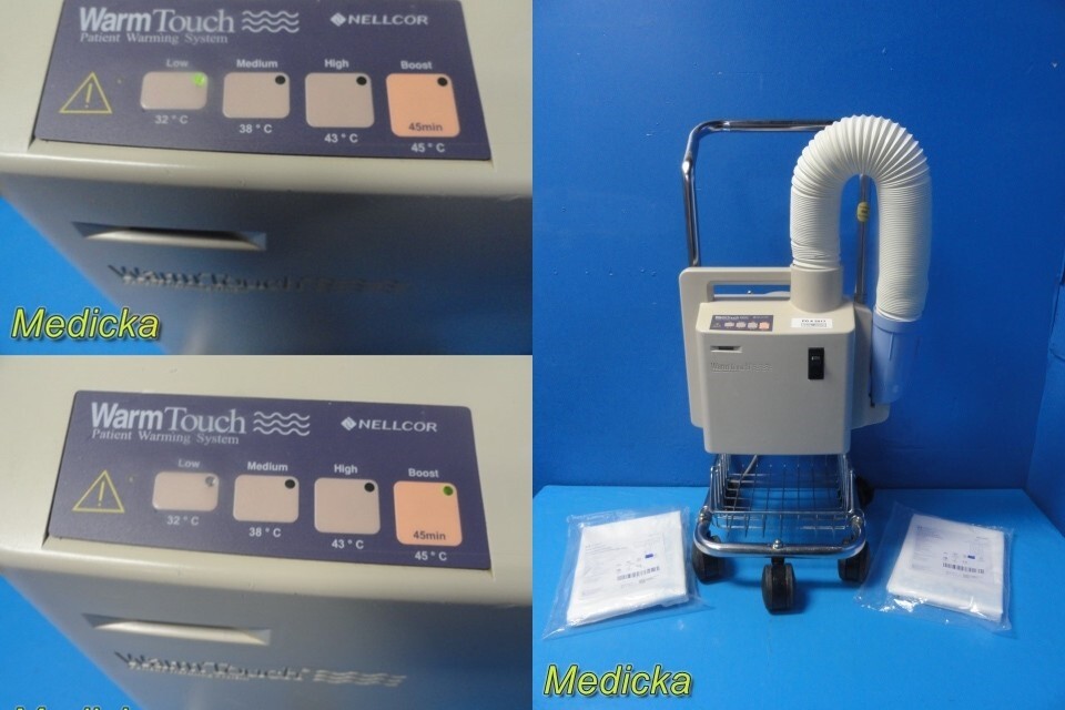 2006 Nellcor LF Ref 5015300A WarmTouch Warmer W/ Cart & Blankets Set ~ 36479