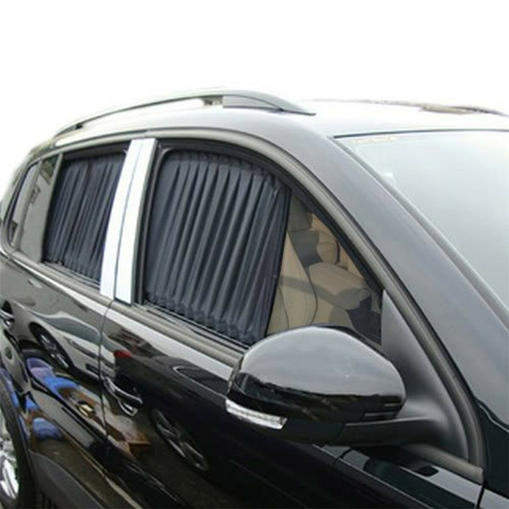 2Pcs Car Side Windows Privacy Curtain UV Sunshade Visor Sun Visor Adjustable
