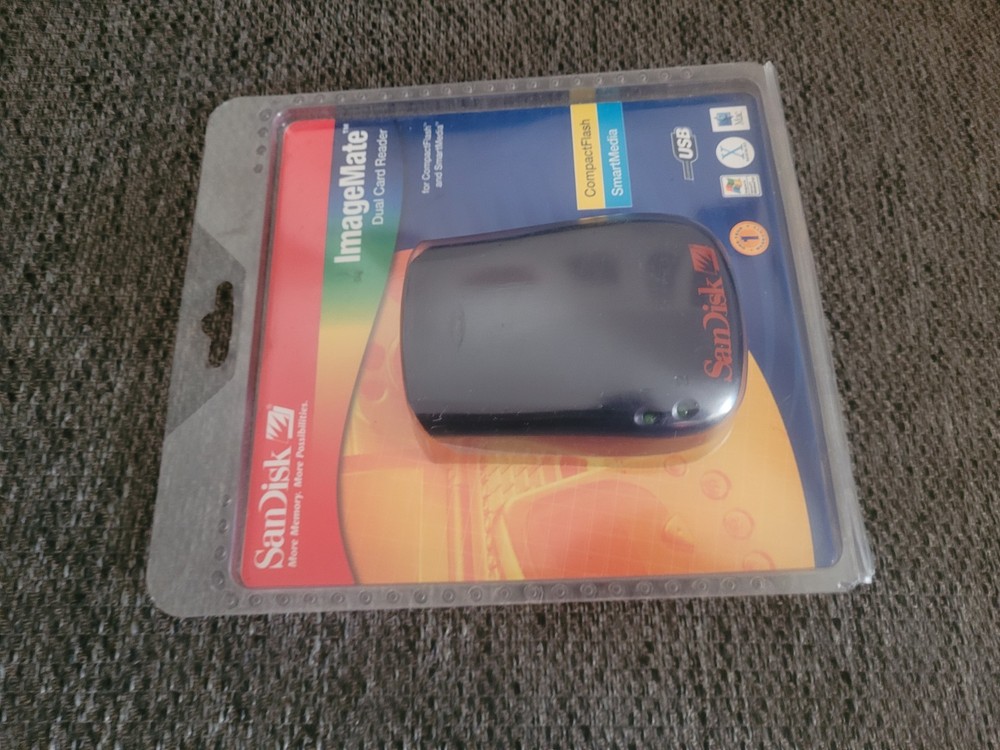 SanDisk ImageMate Dual Card Reader For CompactFlash & Smart Media NEW In Package