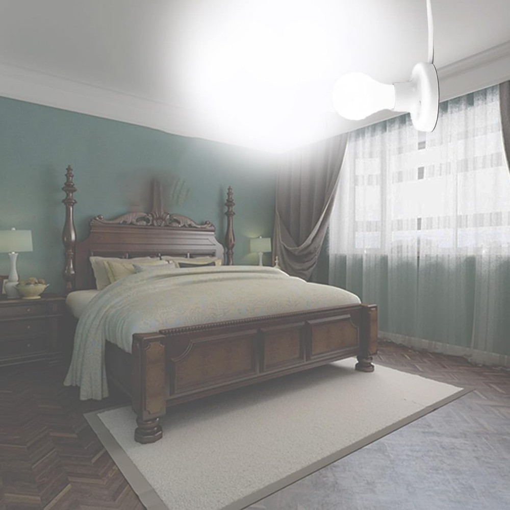 10FT Light Bulb Base with Cord E26/E27 Light Socket with On/Off Switch, 110V-...