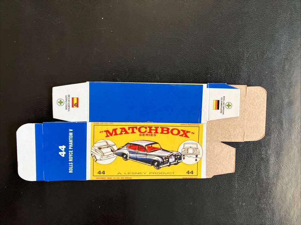 Matchbox #44 Rolls Royce Phantom V ‘64-‘69 Type E Repro Box