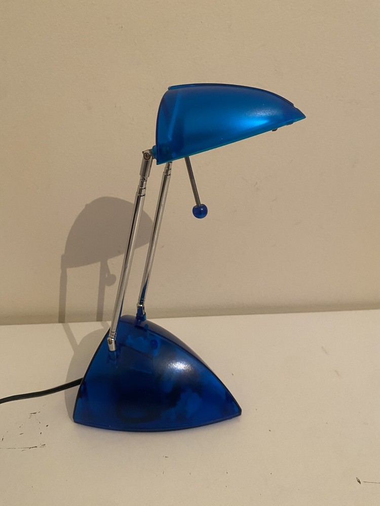 Desk Lamp Telescopic Extendable Lamp Blue Retro