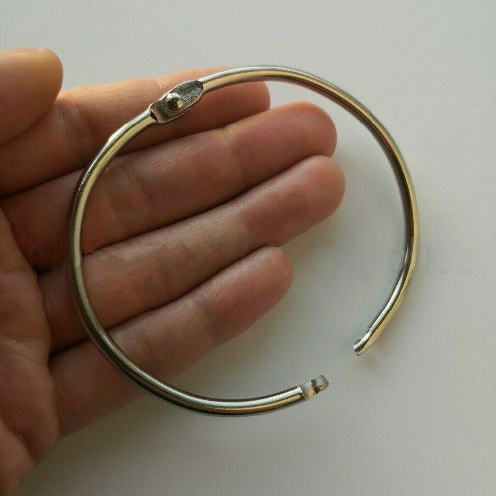 Extra Large Hinged Keyring Keyfob Split Ring Key Ring Jailers Fob 76mm Diameter