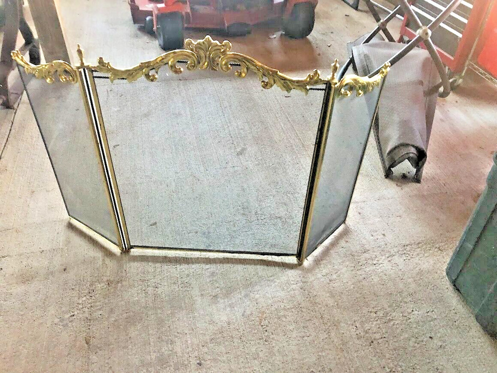 BRASS FIREPLACE SCREENS LOCAL PICKUP ONLY