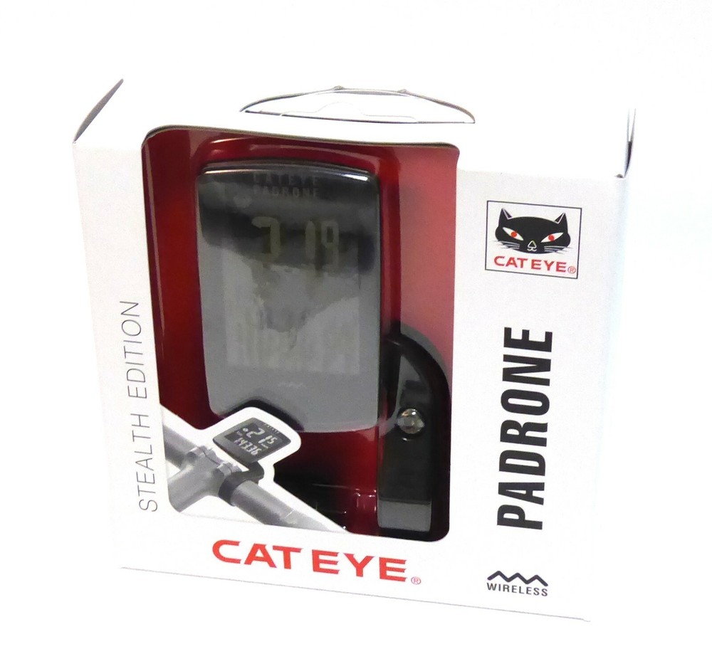 Cateye Padrone Stealth Edition with Out Front Bracket