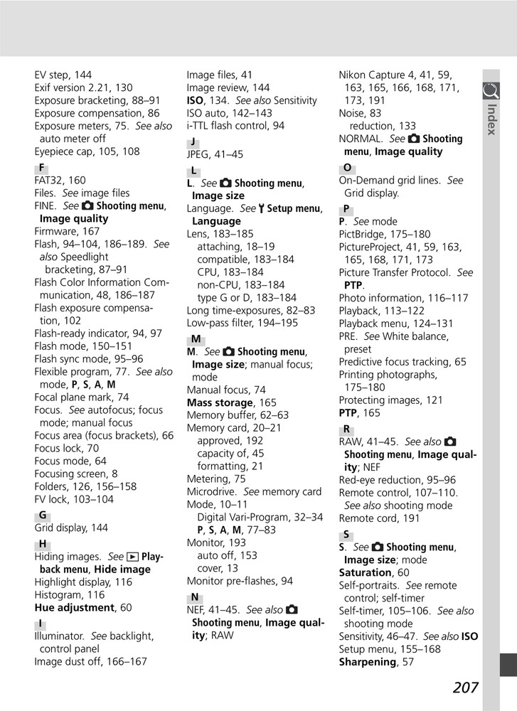 Nikon D70s — User Guide Manual Documentation Reference — 218 Pages — USA Made