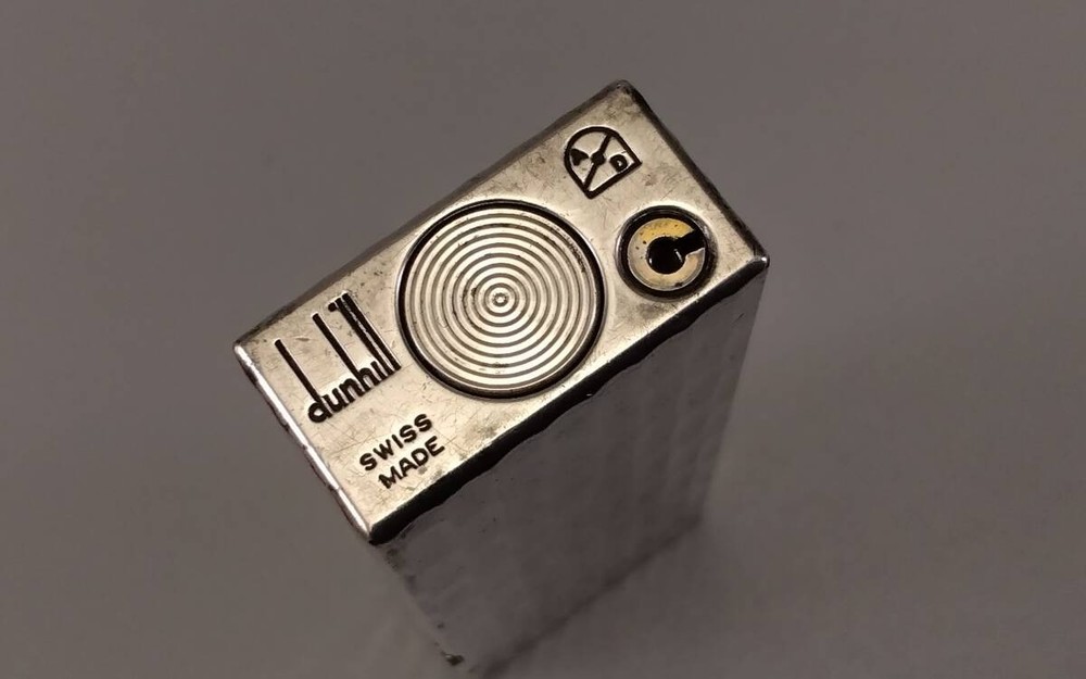 Dunhill D Mark Silver Bamboo Cigar Cutter Fully Functional