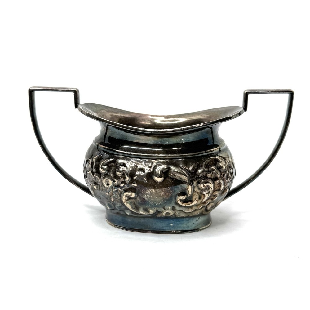 4 pcs Vintage Sheffield Fluted Coffee Tea SET silver plate England EPNS