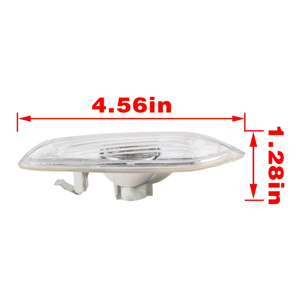 2pcs Dynamic LED Side Marker Signal Light Clear For BMW E90 E91 E92 E60 E61 E82