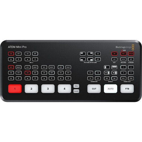 Blackmagic Design ATEM Mini Pro Live Stream Video Switcher Multi-view Recording
