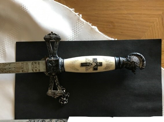 FRATERNAL LODGE SWORD & SCABBARD CIRCA 1870'S
