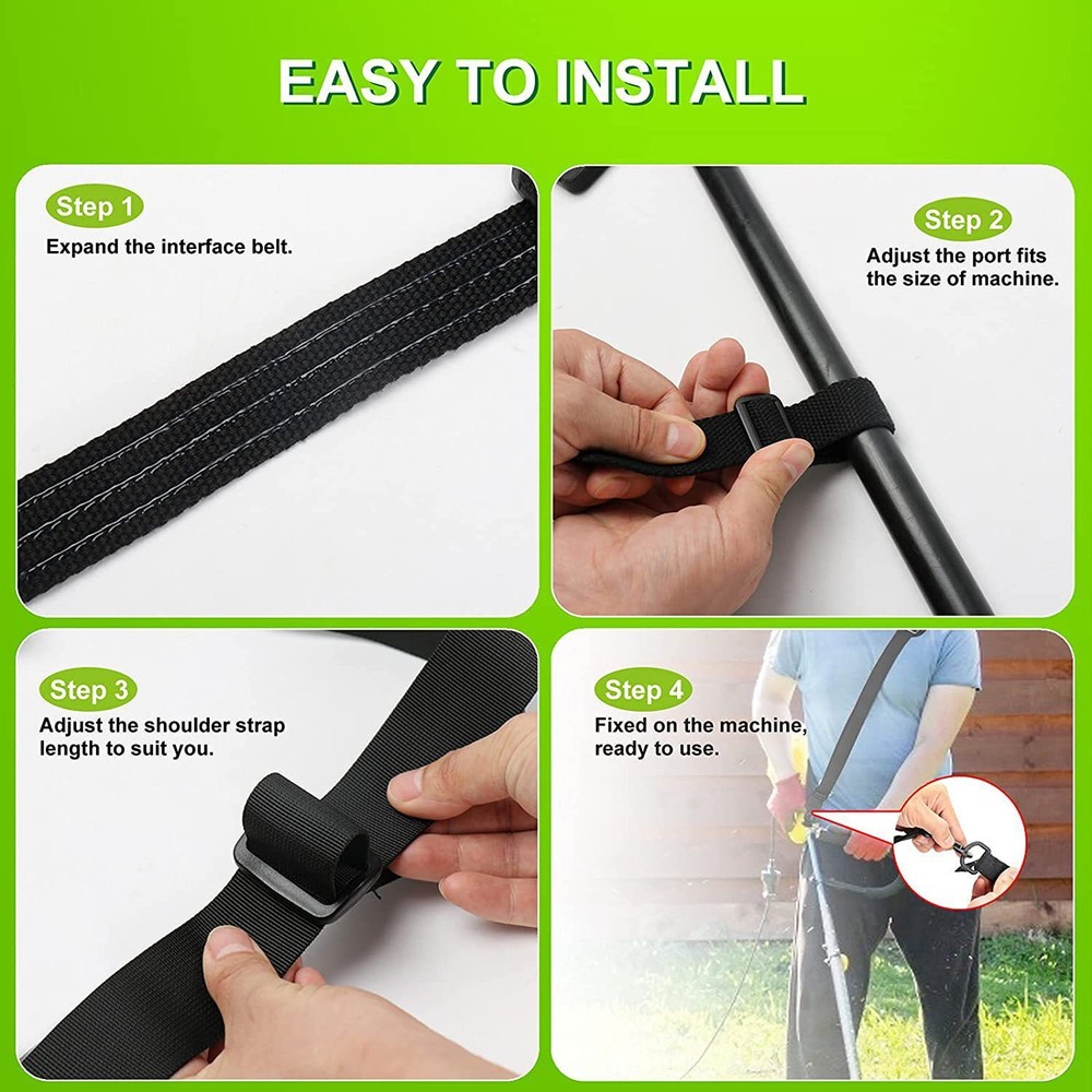 Universal Trimmer Shoulder Strap Harness Weed Eater Grass Edger Lawn Adjustable