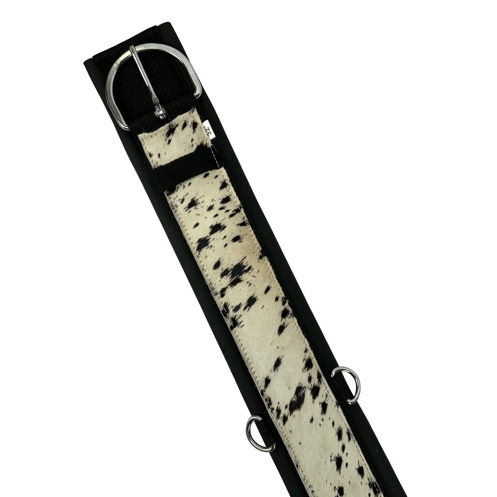 Showman Cowhide Straight Neoprene Bottom Girth