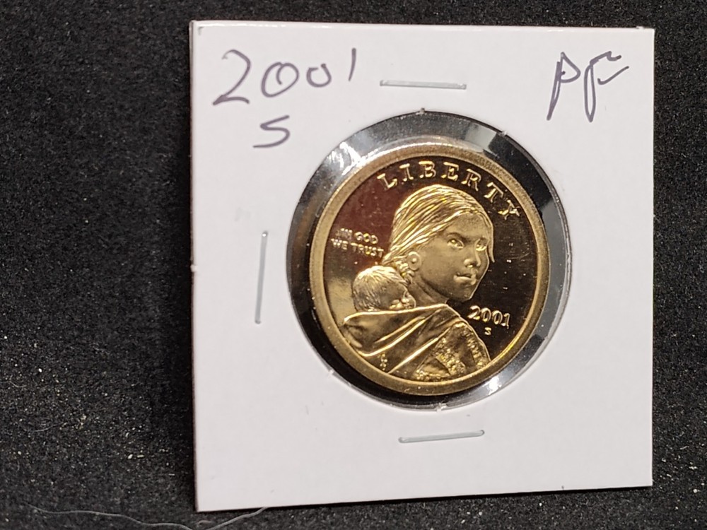 2001 S Proof Native American Dollar