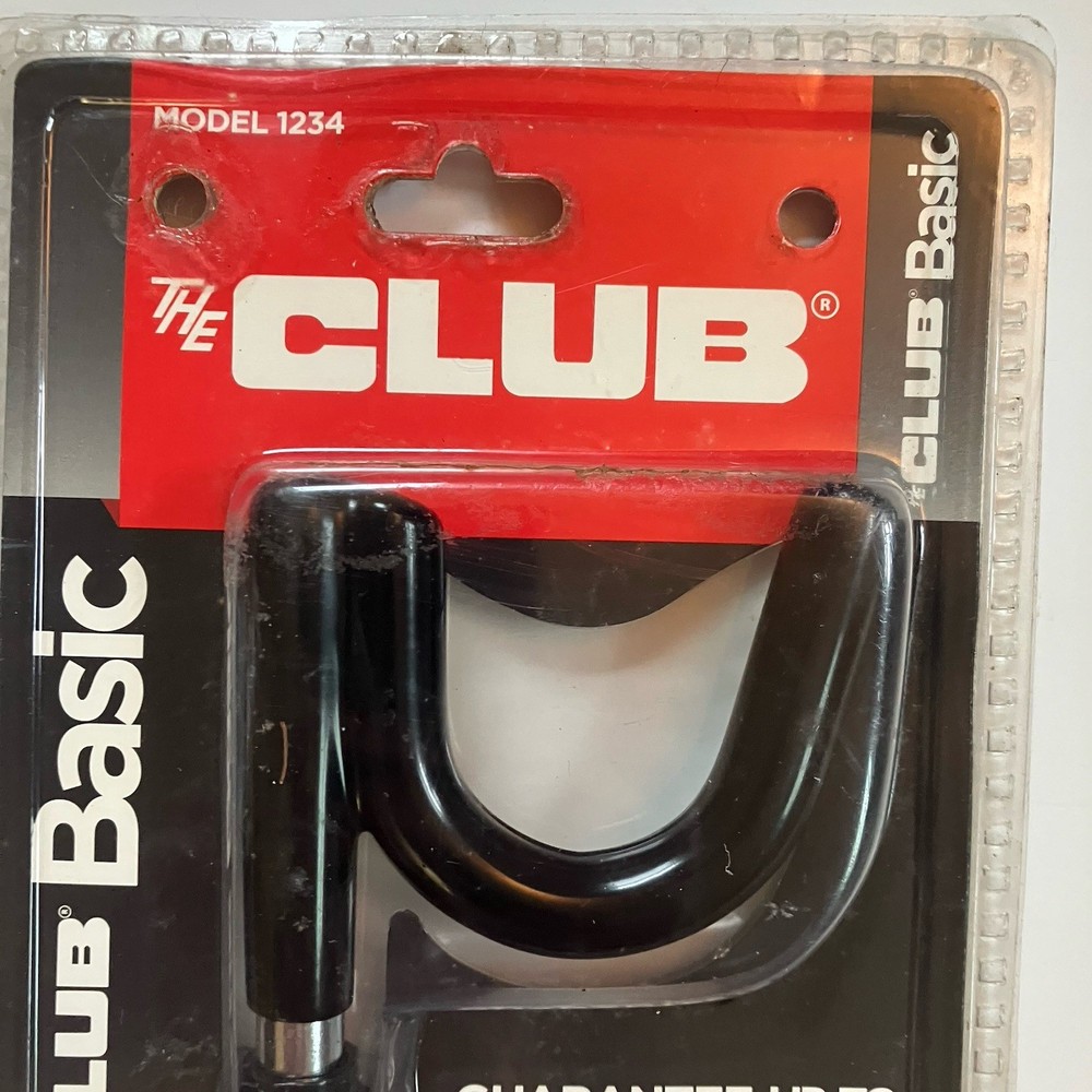 The Club 1234 Basic Steering Wheel Lock High Security Black Anti Theft Device