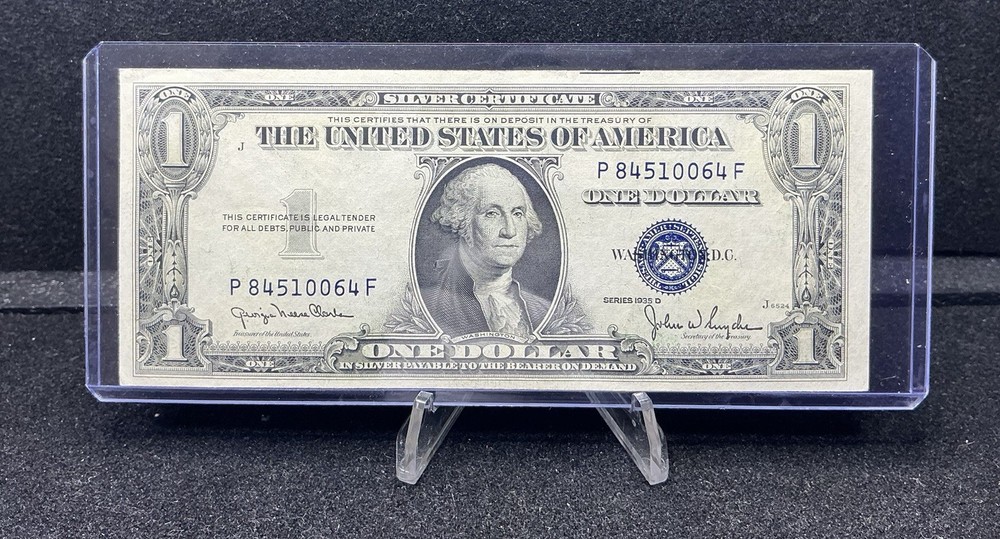 1935-D $1 Silver Certificate UNC Z158
