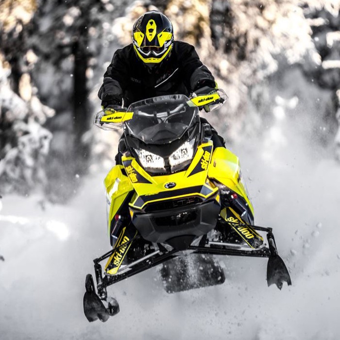 Ski-Doo Yellow & Black Bombardier Shock Protector Covers Snowmobile (Set 2) NEW