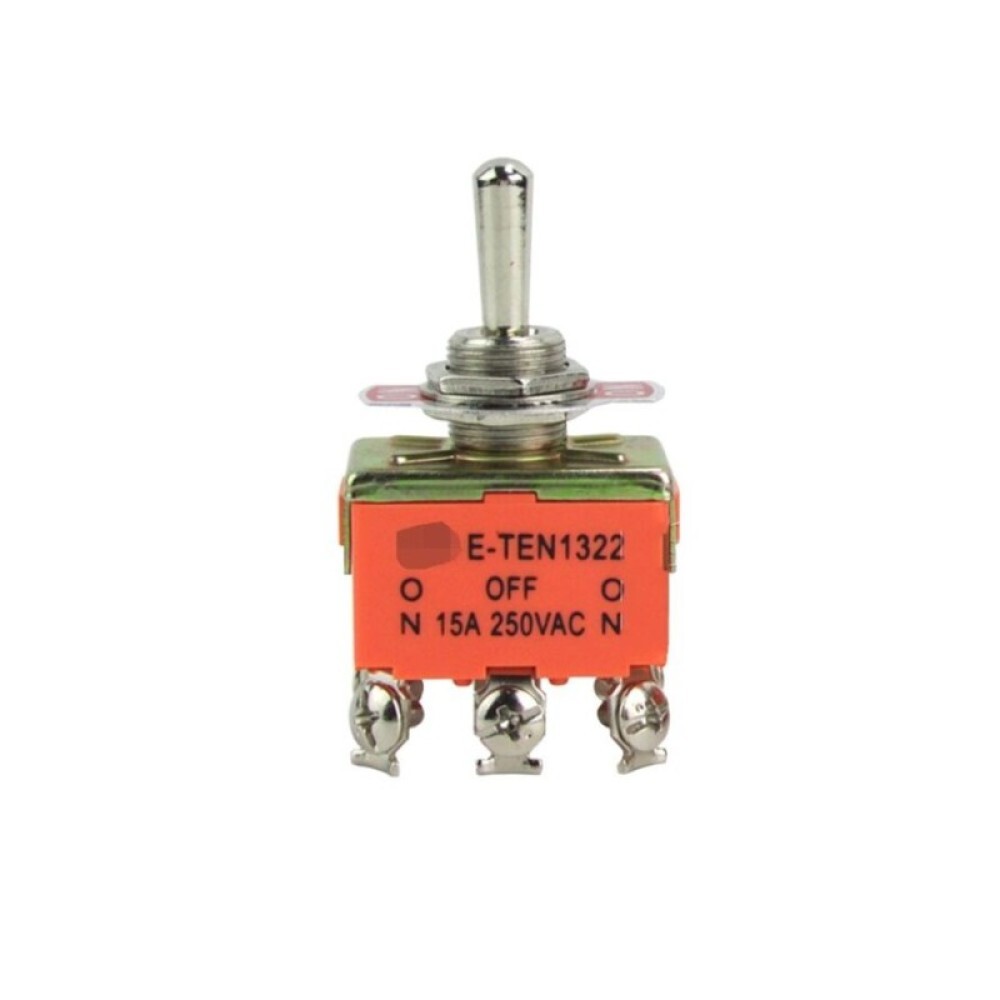1x E-TEN1322 Toggle Switch 6 Pin 3 Position AC250V 15A