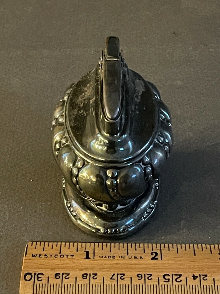 VINTAGE RONSON CROWN SILVERPLATE TABLE LIGHTER