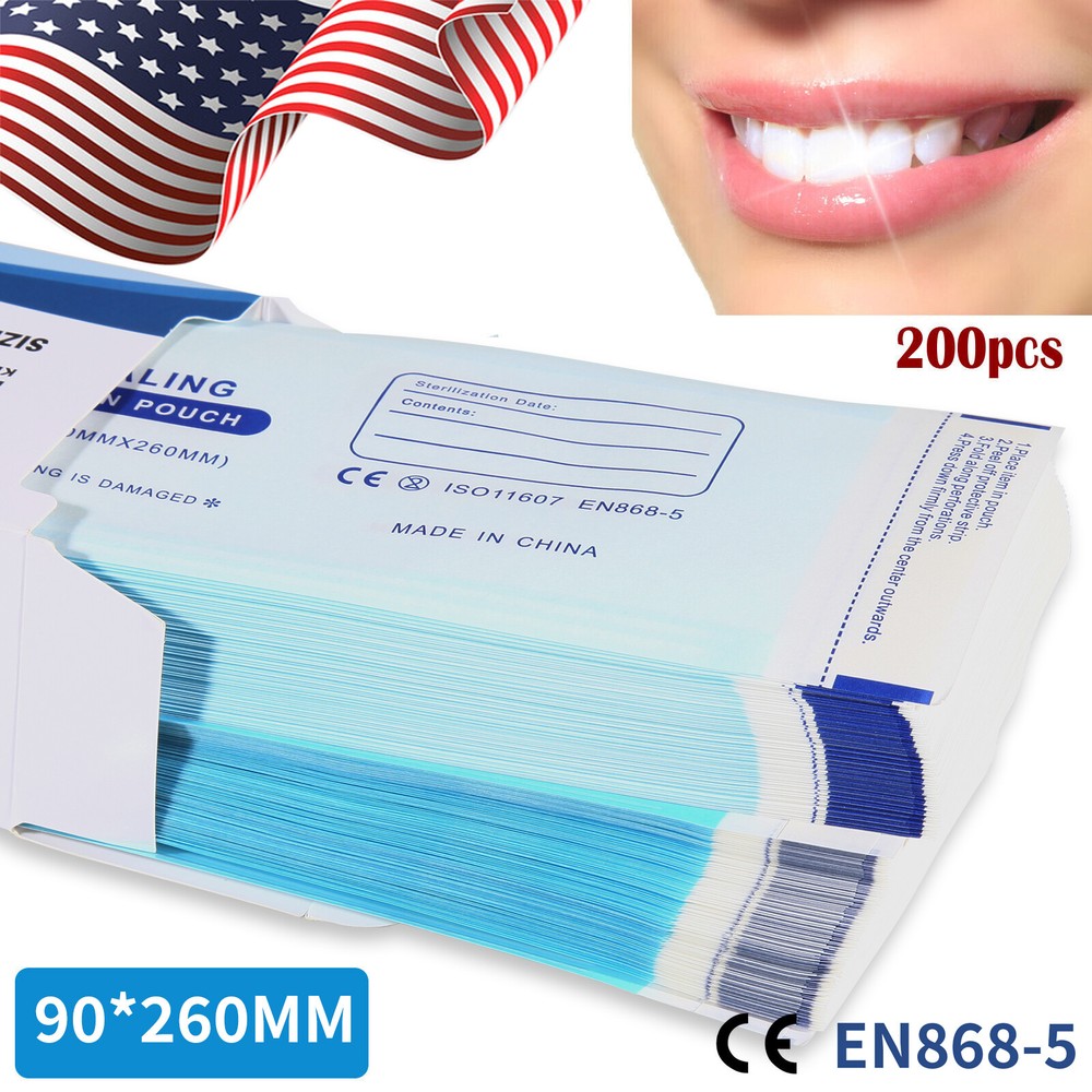 3 1/2" x 10" Self-Sealing Sterilization Pouch 200/Box