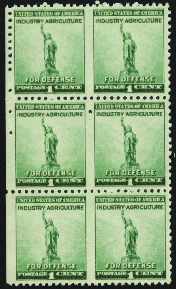 899b, Mint VF NH 1¢ Imperforate Between Block Error * Stuart Katz