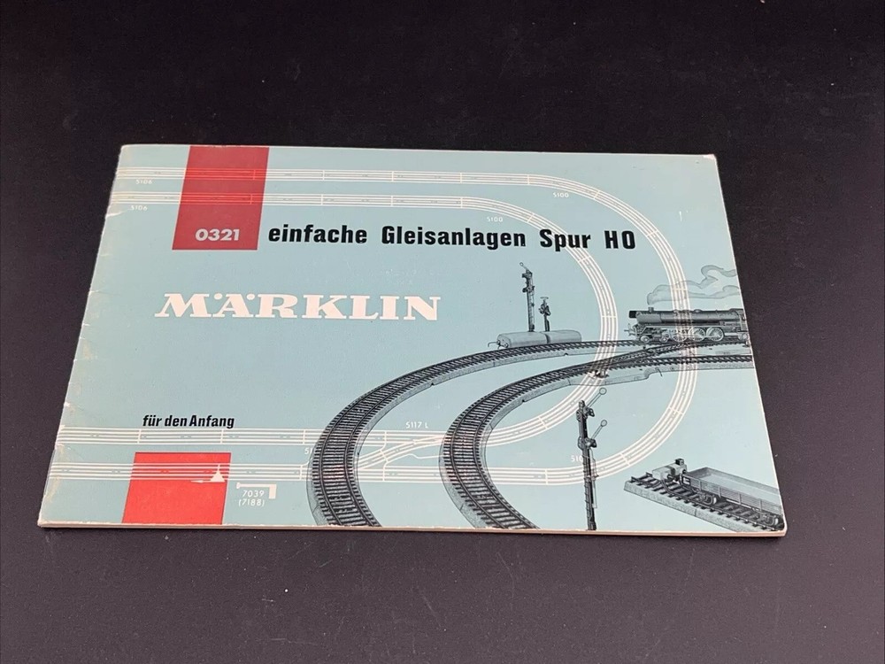 Three Marklin Model Train Catalogs 1975 - 1977 Plus A Track Layout & Signal Book