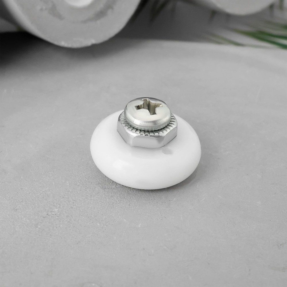 Micro Traders 8pcs Oval Edge Shower Door Rollers Sliding Wheels Sliding...