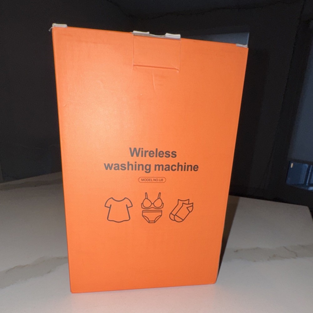 Wireless Portable Compact Electric Washing Machine U8 White