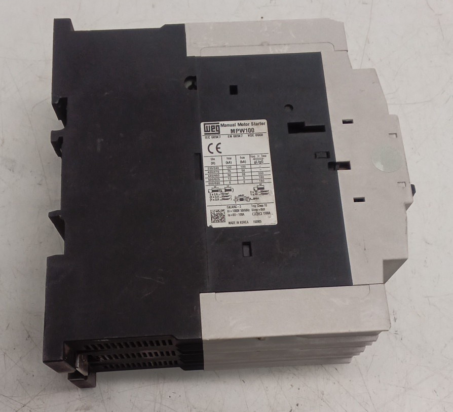 WEG MPW100-3-U100 Manual Motor Protector