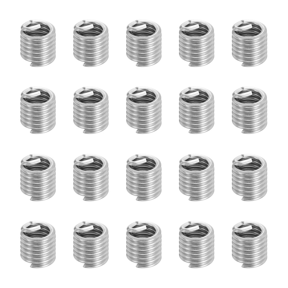 20pcs Wire Thread Inserts 4#-40 UNC 2D 5.8mm Helical Threaded Sleeve