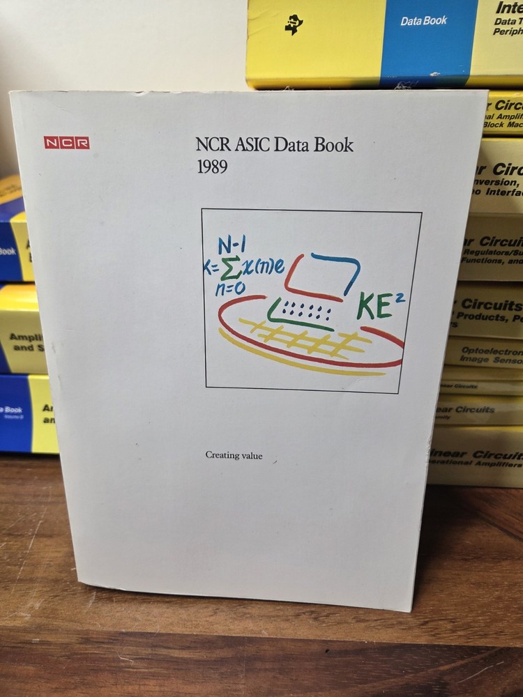 Ncr Asic Data Book 1989 Microelectronics RARE Paperback Vs2000 Gate Arrays