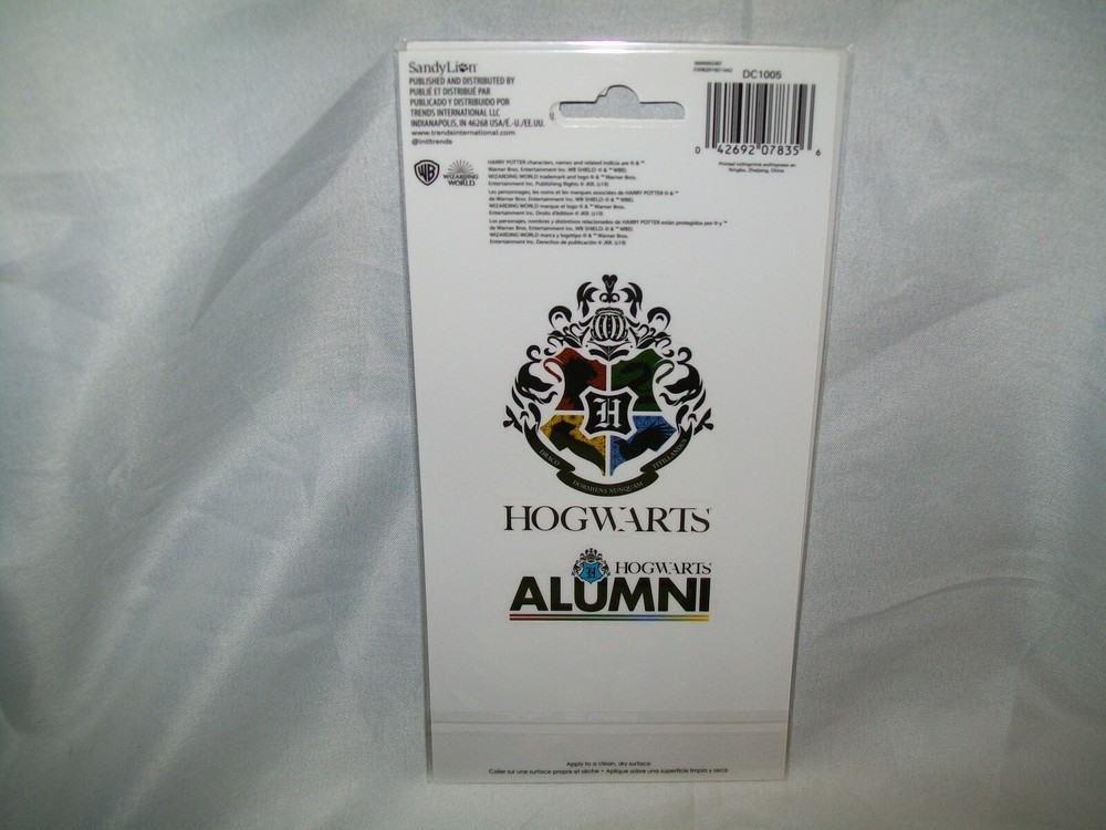 HARRY POTTER HOGWARTS ALUMNI STICKER DECAL