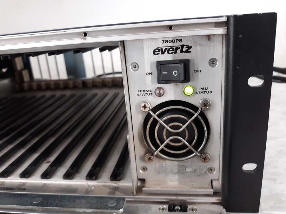Evertz 7800FR MultiFrame Controller Empty w/ 2x PSU *CHASSIS*