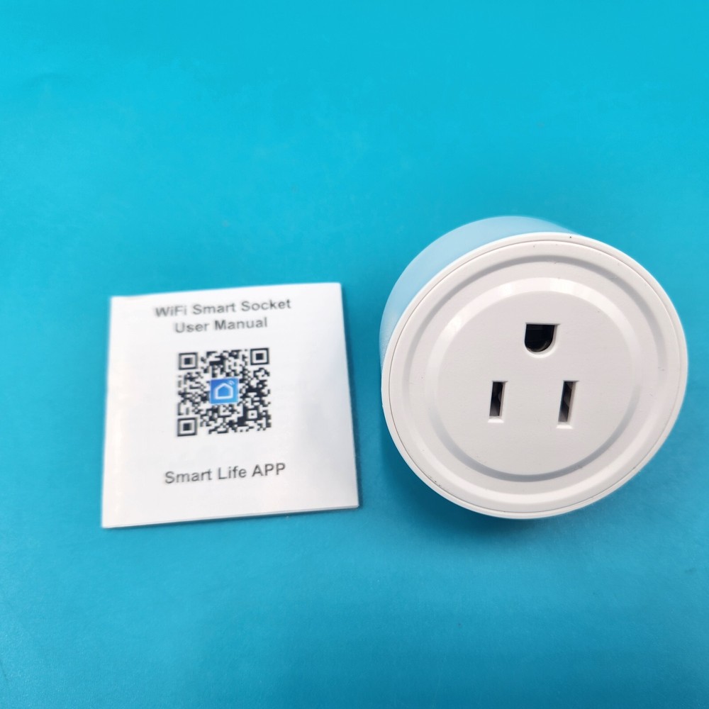 WiFi Smart Plug US Round Remote App & Voice Control Google Alexa