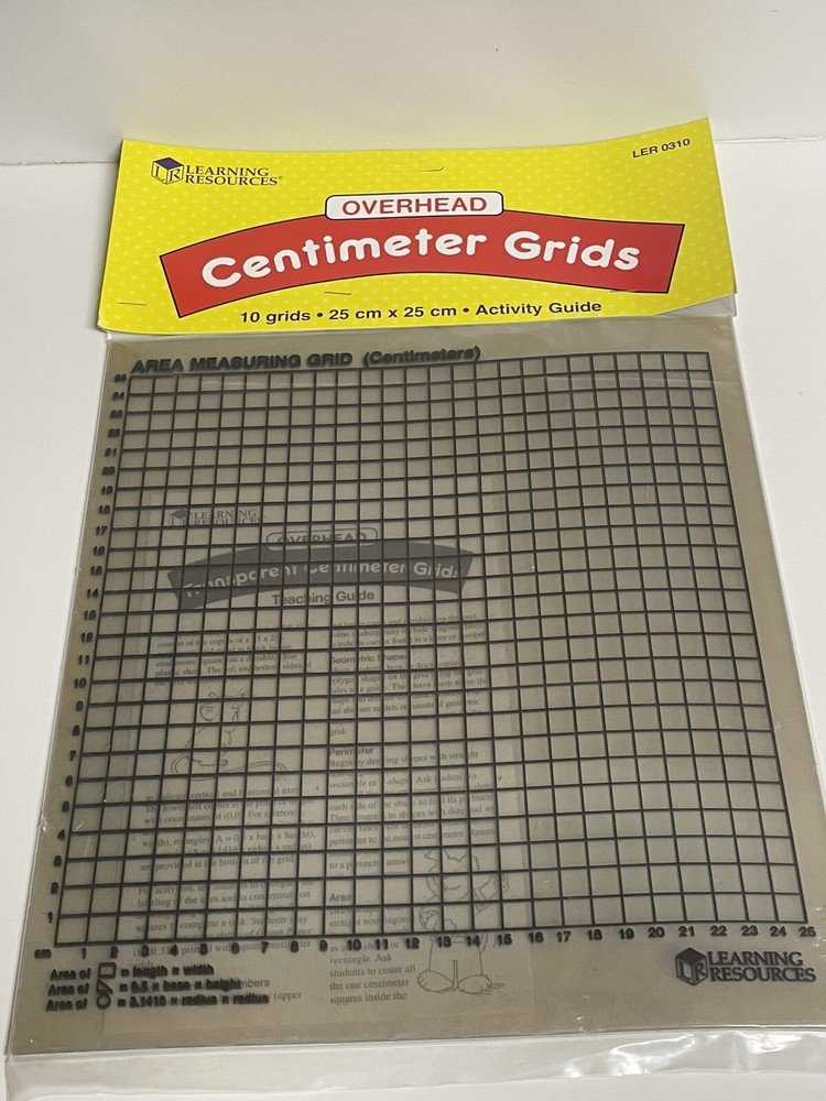 Learning Resources Overhead Transparency Set (Grids, Base 10, Money)