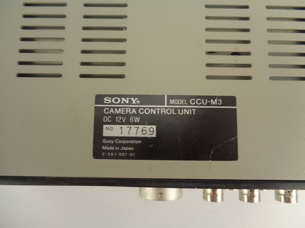 Sony CCU-M3 Camera Control Unit DC 12V 6W For Parts