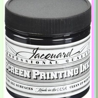 Blackout Ink for Screen Printing, 4oz Jar