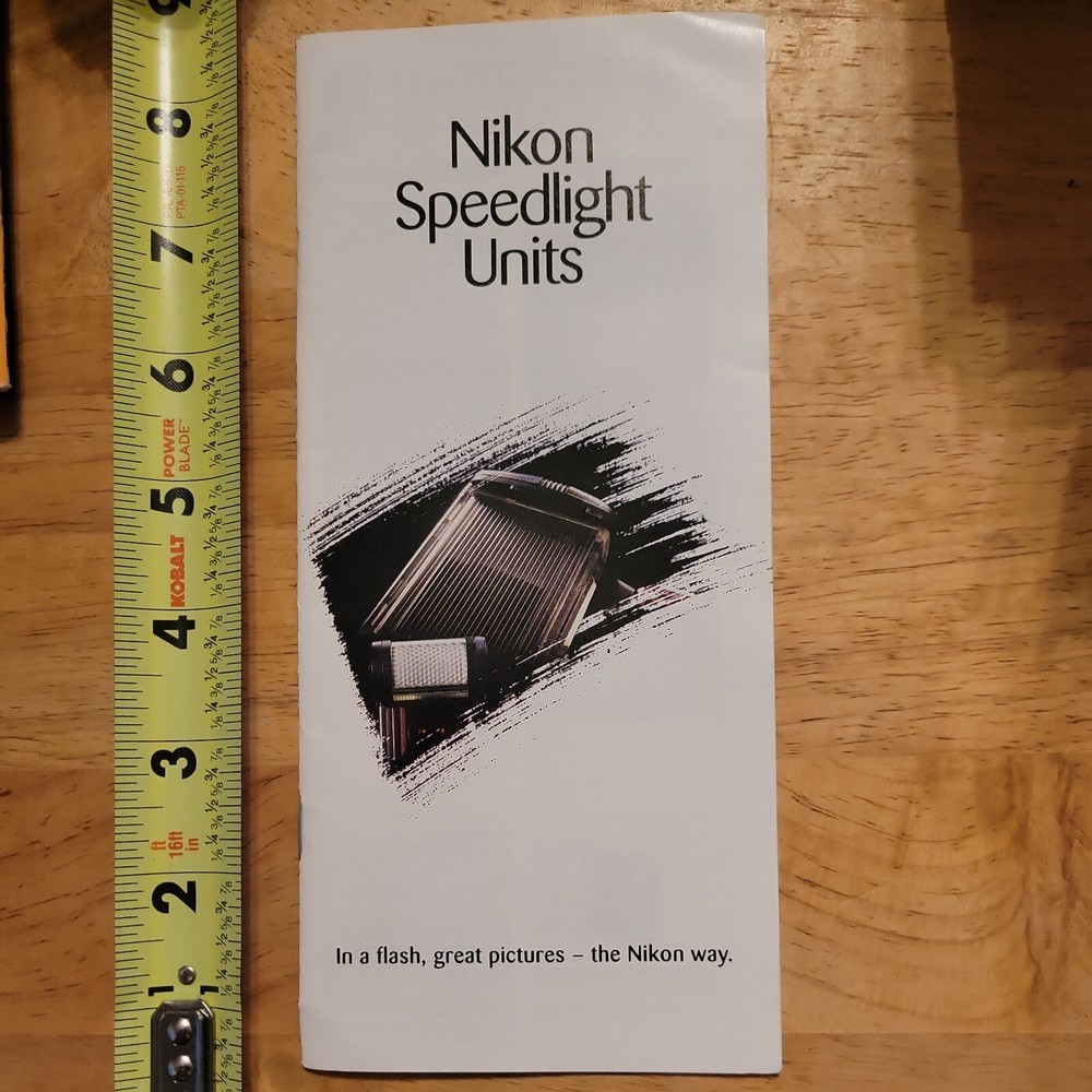 NIKON SPEEDLIGHT UNITS MANUAL VINTAGE