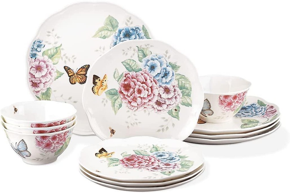 Lenox 283584 Butterfly Meadow Hydrangea 12Pc Set