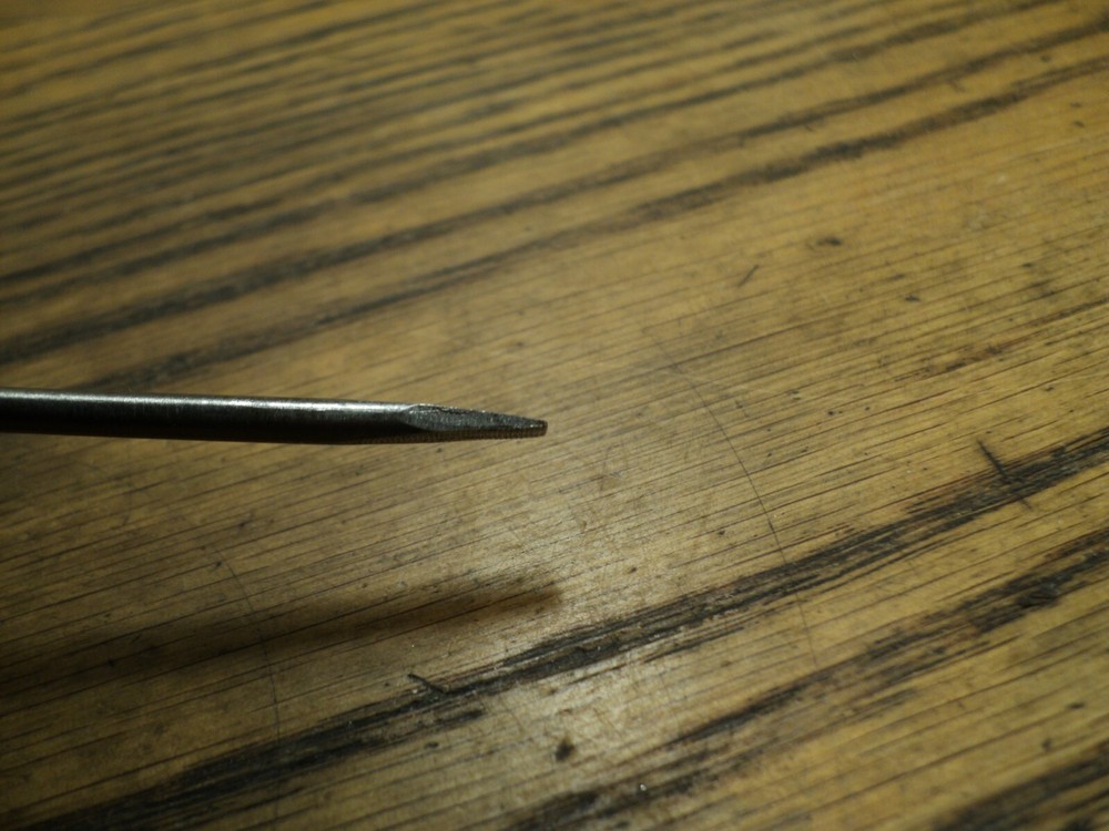 Vintage Flat Blade Pocket Screw Driver Tool - 3-7/8" Long