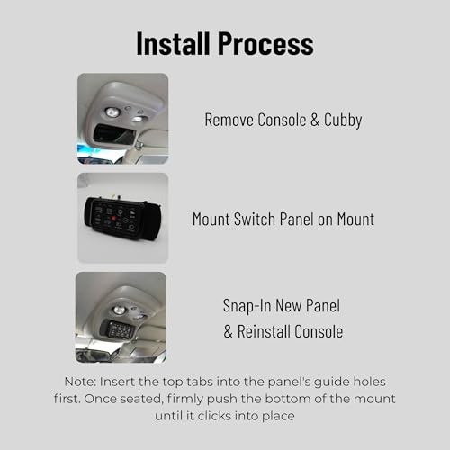 Overhead Console Mount for Switch Panel | Fits 1999-2007 Chevy Silverado 8 Gang